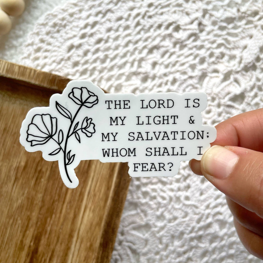 The Lord is my Light Sticker
